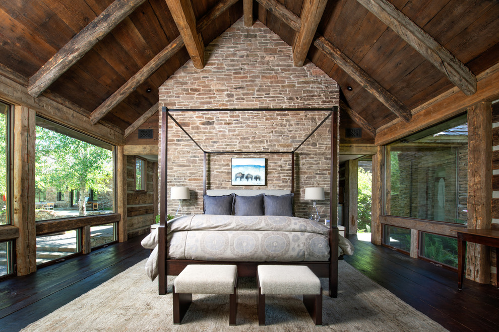 bedroom decorating ideas and designs Remodels Photos Snake River Interiors Jackson Wyoming United States rustic-bedroom-001
