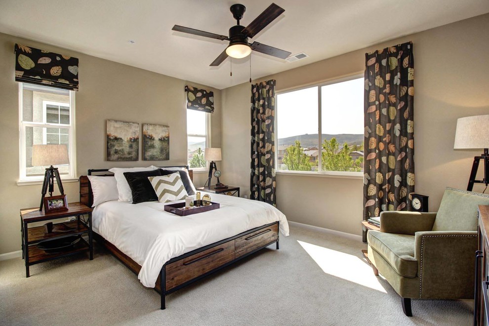 bedroom decorating ideas and designs Remodels Photos PepperJack Interiors Loomis California United States transitional-bedroom