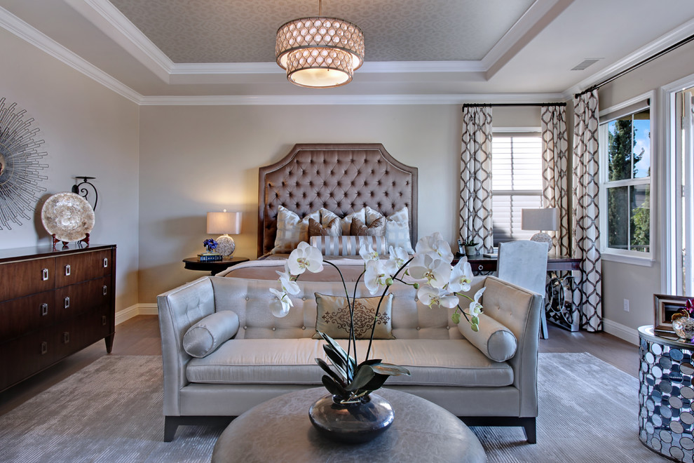 bedroom decorating ideas and designs Remodels Photos 27 Diamonds Interior Design Westminster California United States contemporary-bedroom