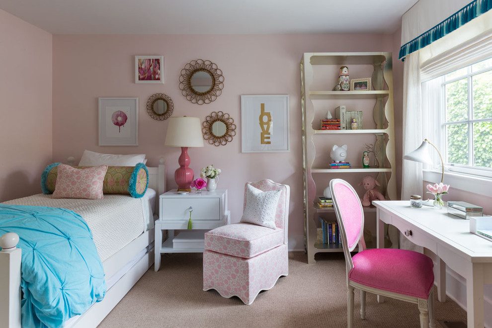 bedroom decorating ideas and designs Remodels Photos Julie Rootes Interiors San Francisco California United States transitional-kids