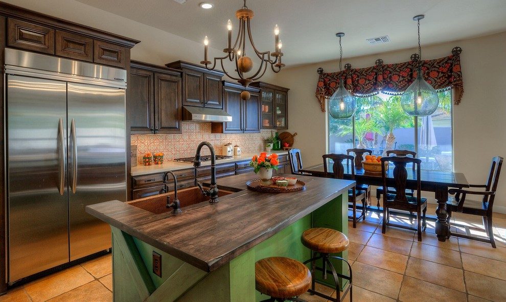 kitchen decorating ideas and designs Remodels Photos Puerta Bella Interior Design Chandler Arizona United States mediterranean-kitchen