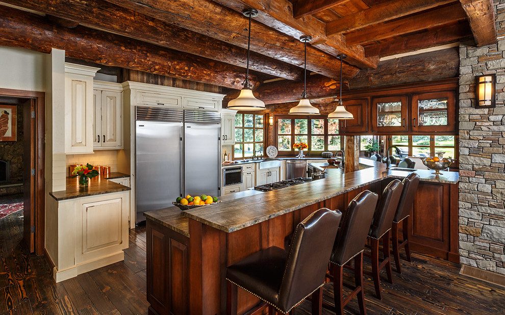 kitchen decorating ideas and designs Remodels Photos Fusion Interiors Durango Colorado United States rustic-kitchen-001
