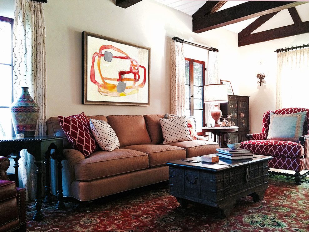 living room decorating ideas and designs Remodels Photos Benedict August Fullerton CaliforniaUnited States eclectic-living-room-002