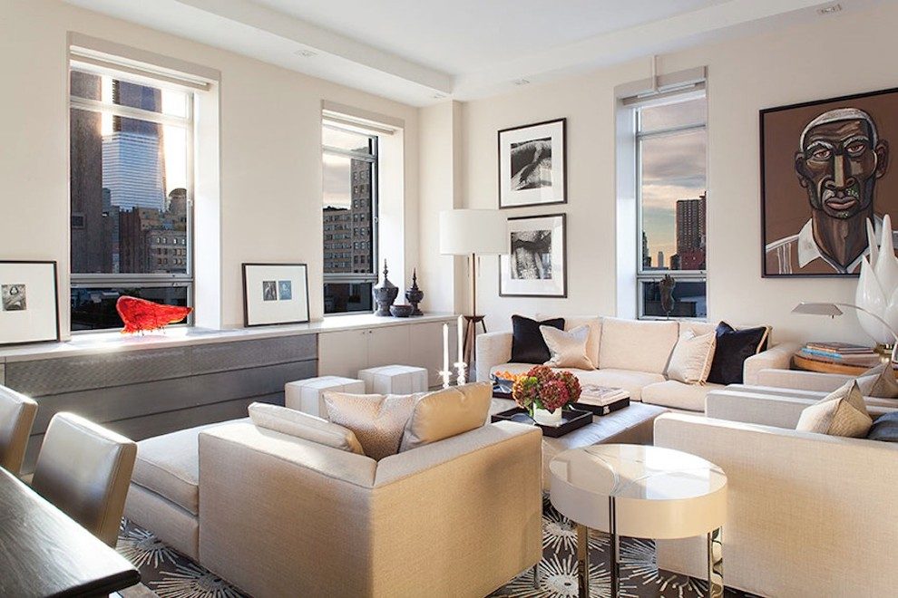 living room decorating ideas and designs Remodels Photos Schryver Design LLC East Hampton New York United States contemporary-living-room