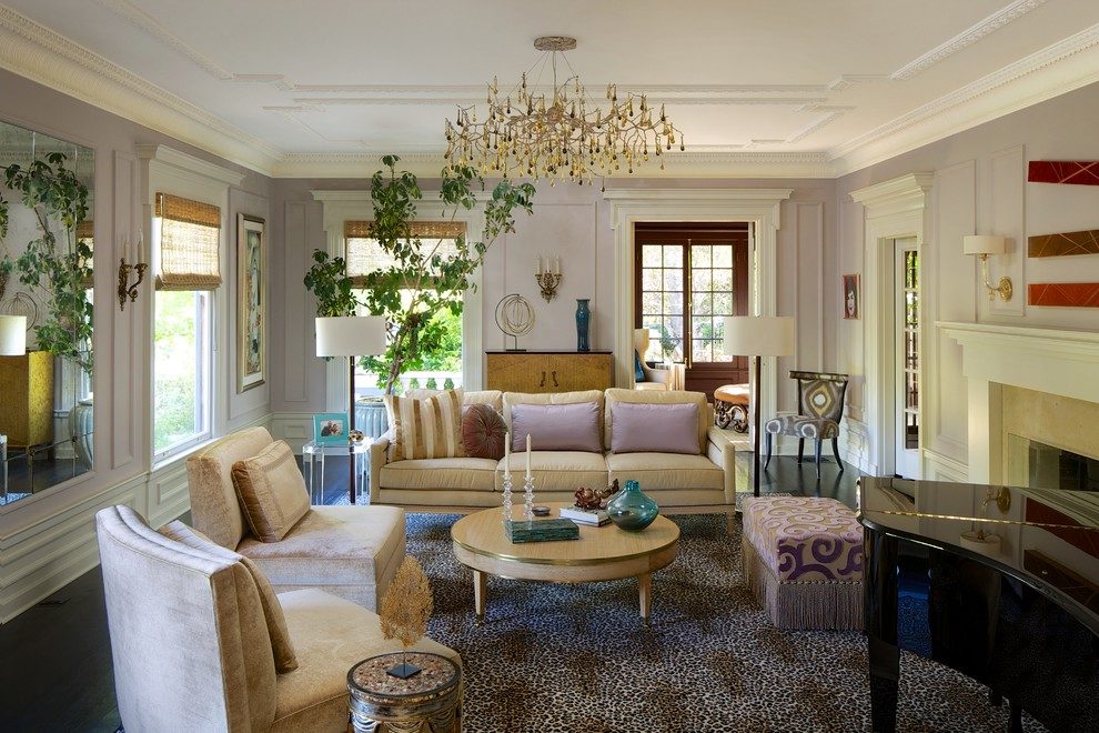 living room decorating ideas and designs Remodels Photos The Troop Group Newport Beach California United States eclectic-living-room