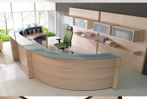 Office reception interior design - reception area