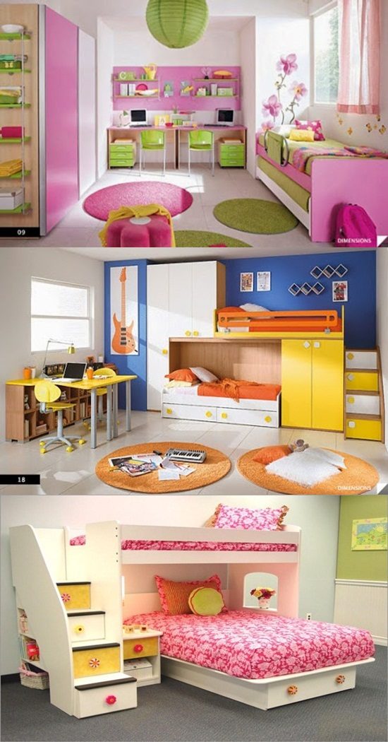Multi-functional beds for small kids’ bedroom