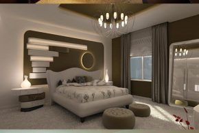 Enhance your master bedroom with a modern decor